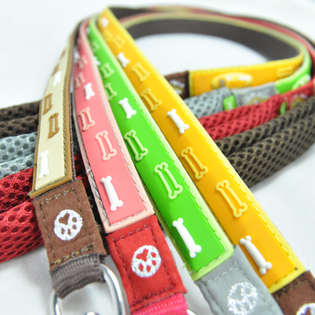 立體圖案寵物牽繩-狗骨頭(綠色)