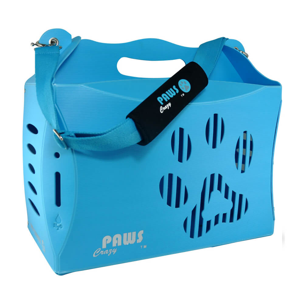 V1 伊西歐寵物摺疊箱-自信藍